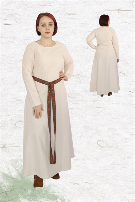 LENA Natur : Medieval Viking Women Cotton Underdress